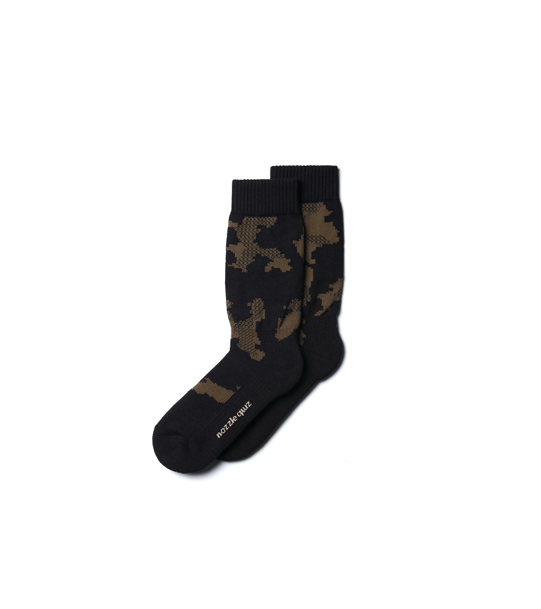 Digit No. Jacquard casual socks - Land Black - BEV C multi label store