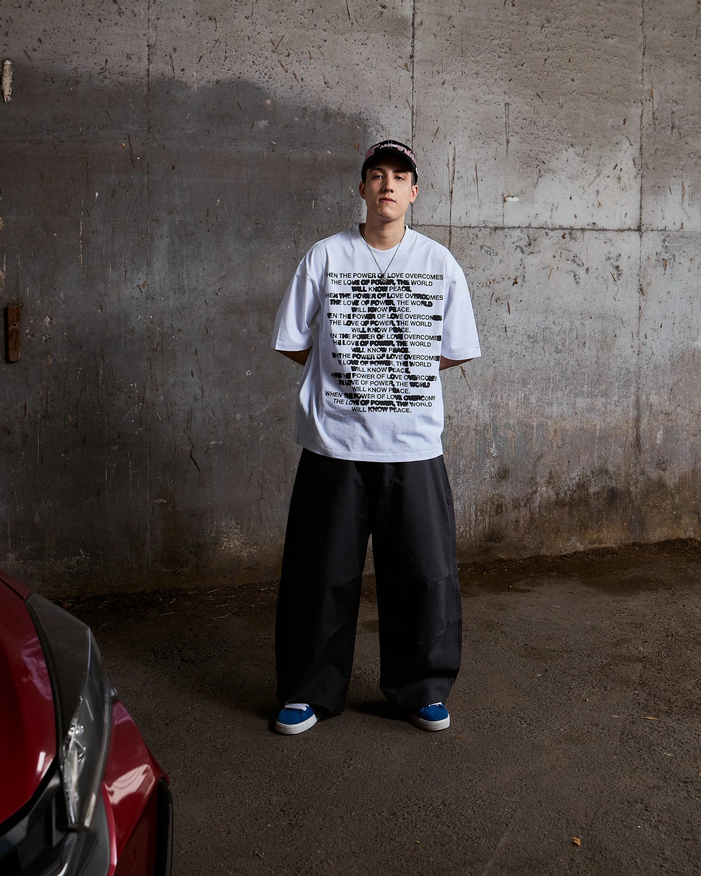 QUOTE BLEED TEE WHITE