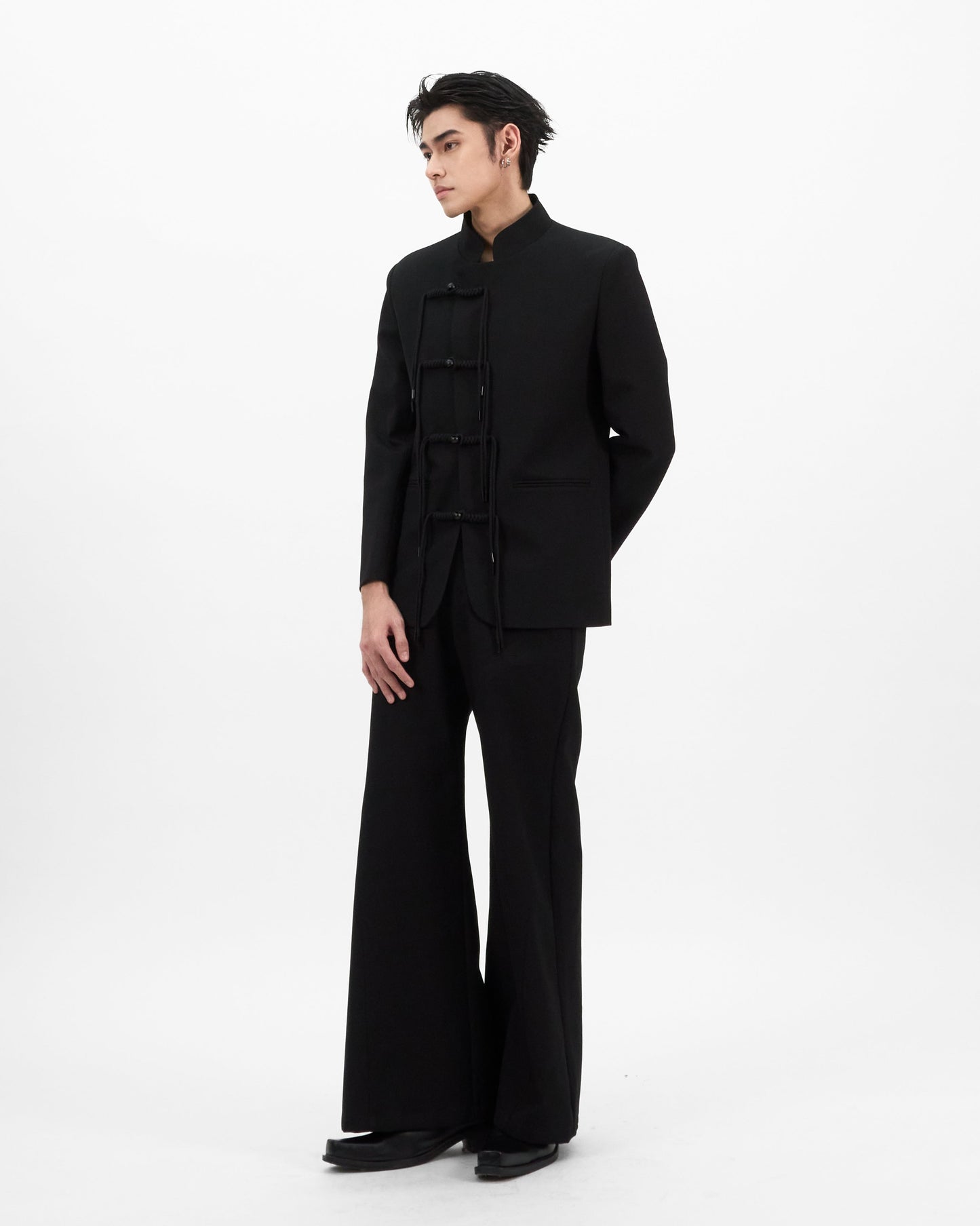 VOL.3_CH.1 Mandarin Rope Suit - Black - BEV C multi label store