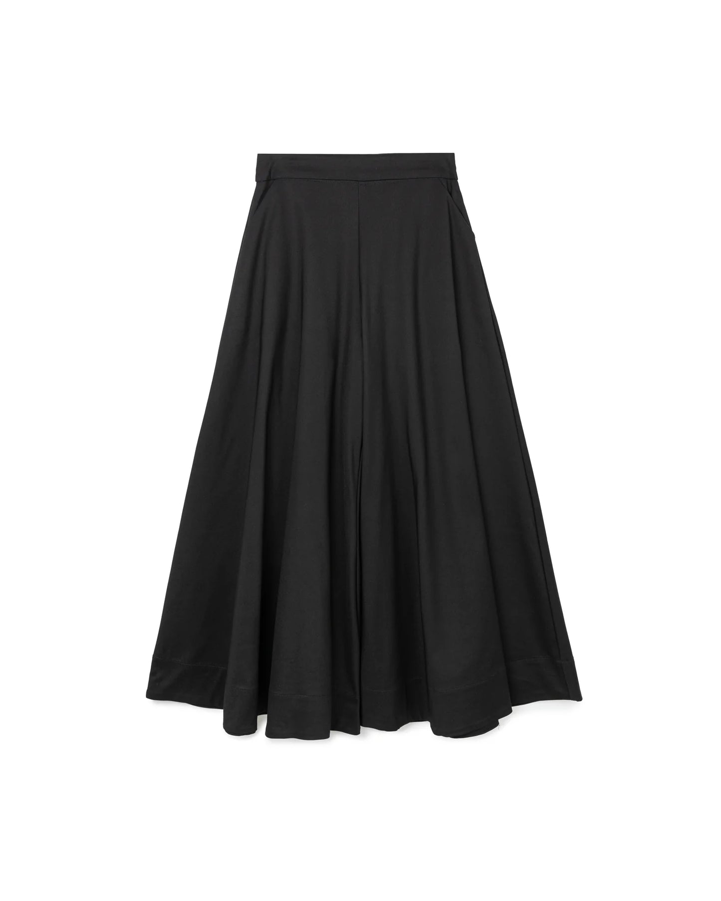 Wide Flare Trousers (Black)
