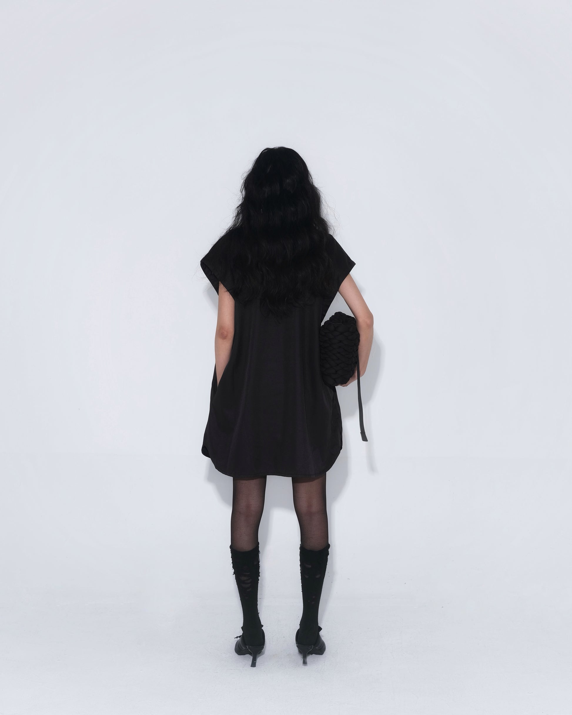 Detachable Psycho Shirt in Black - BEV C multi label store
