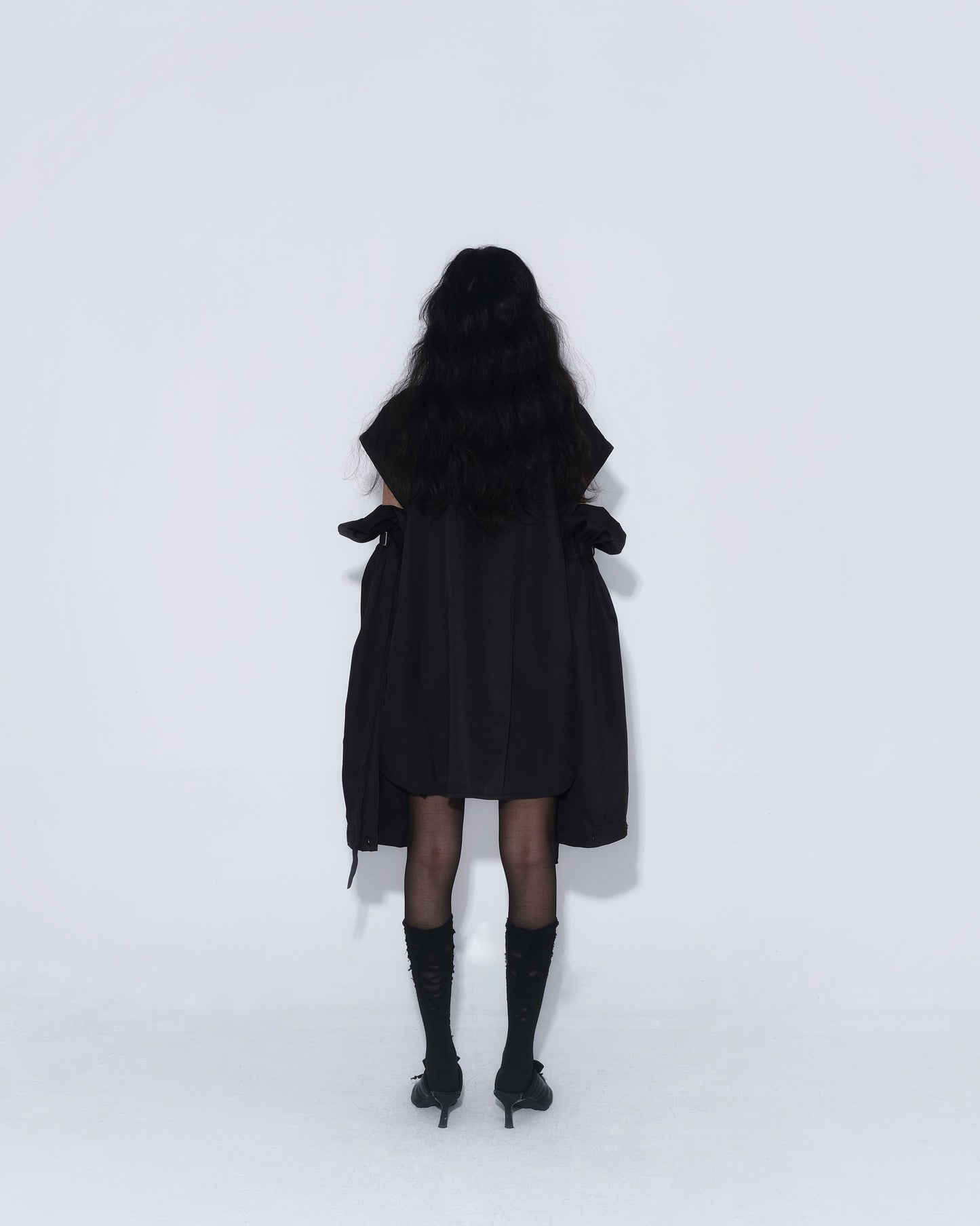 Detachable Psycho Shirt in Black - BEV C multi label store