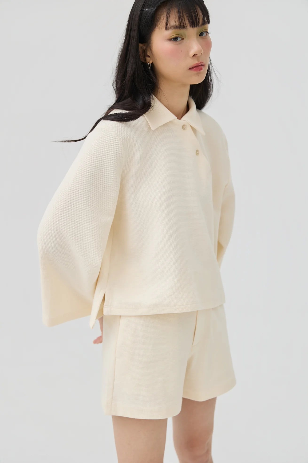 JIN KNIT TEE IN CREAM - BEV C multi label store
