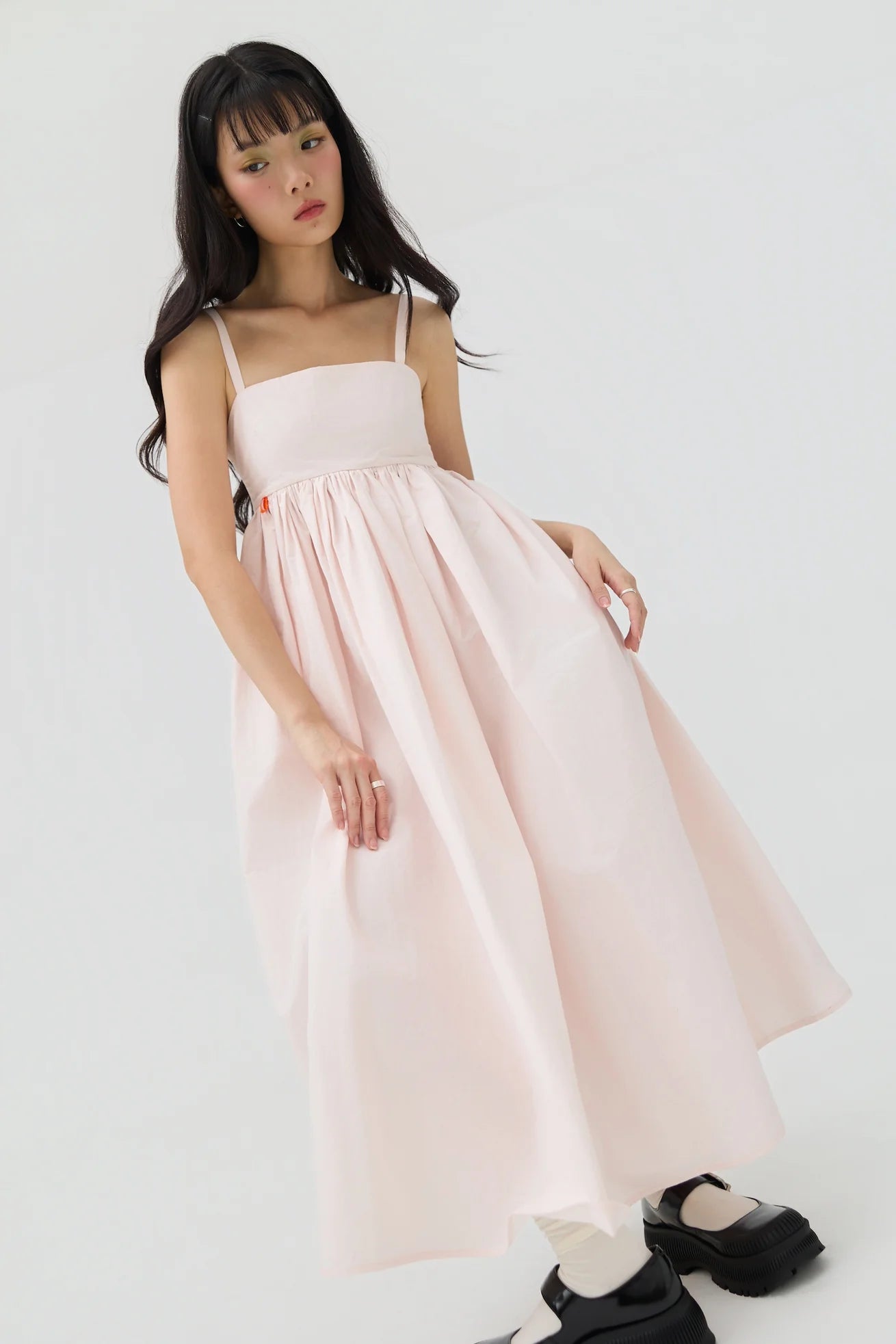 KIKO DRESS IN PETAL PINK