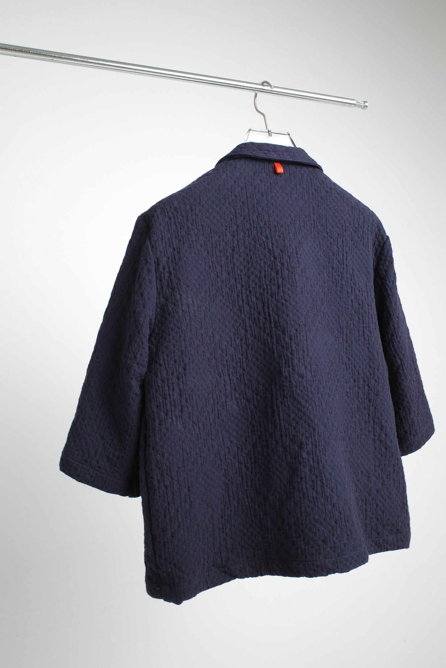 ARCHIVALS KIMONO TRENCH JACKET IN MIZU NAVY QUILT - BEV C multi label store