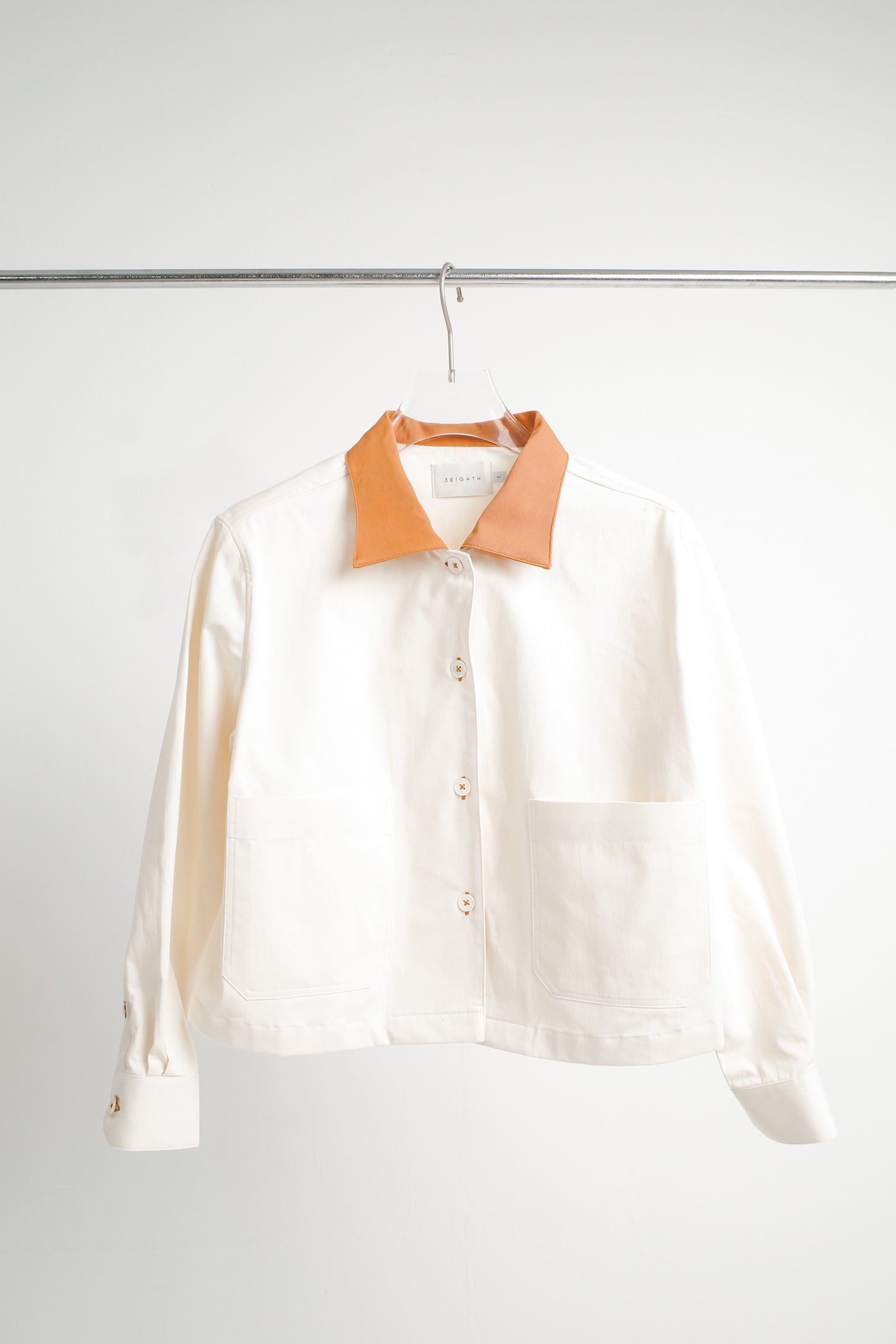 POPPY JACKET IN WHITE & CARAMEL - BEV C multi label store