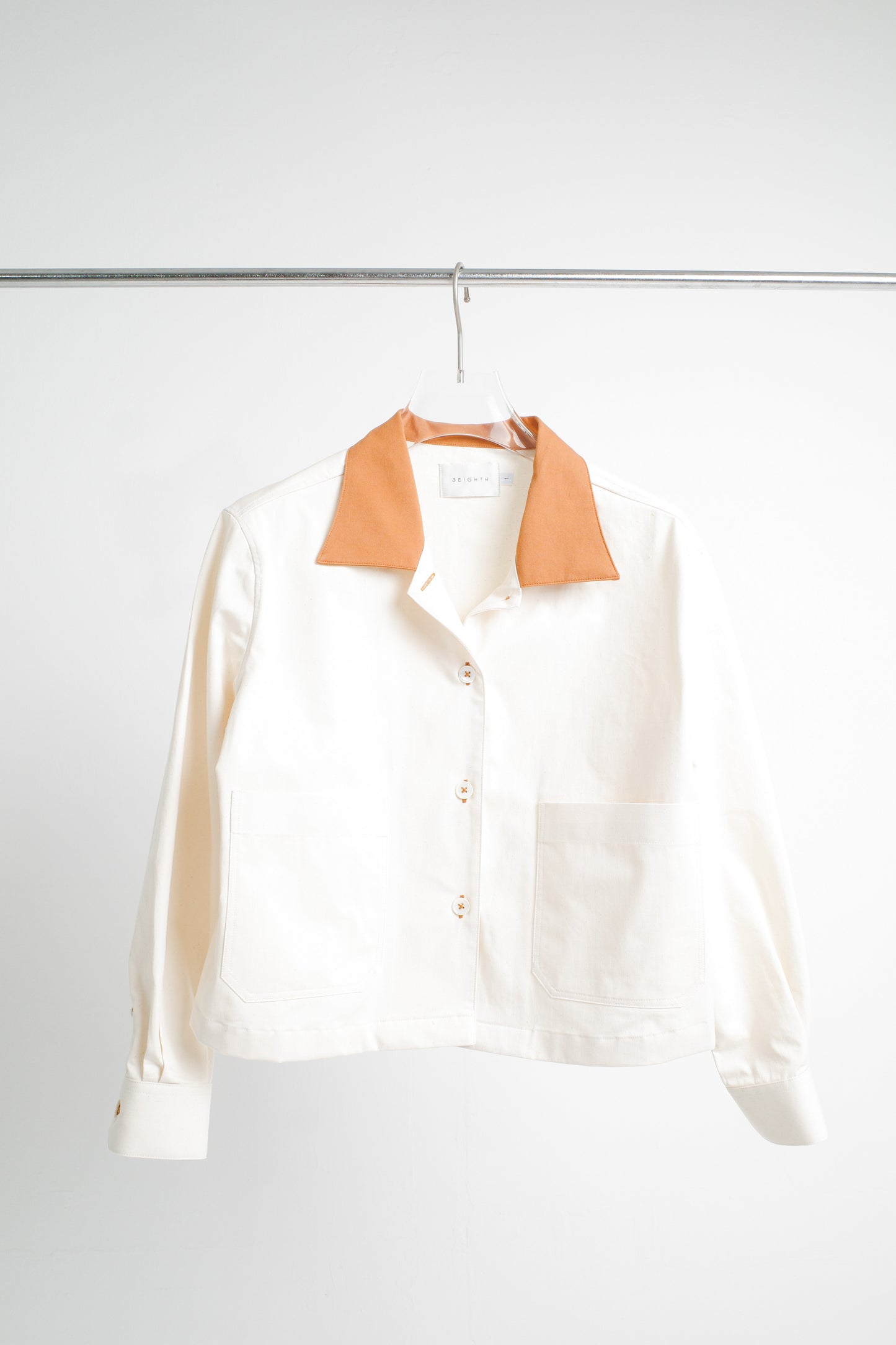 POPPY JACKET IN WHITE & CARAMEL - BEV C multi label store