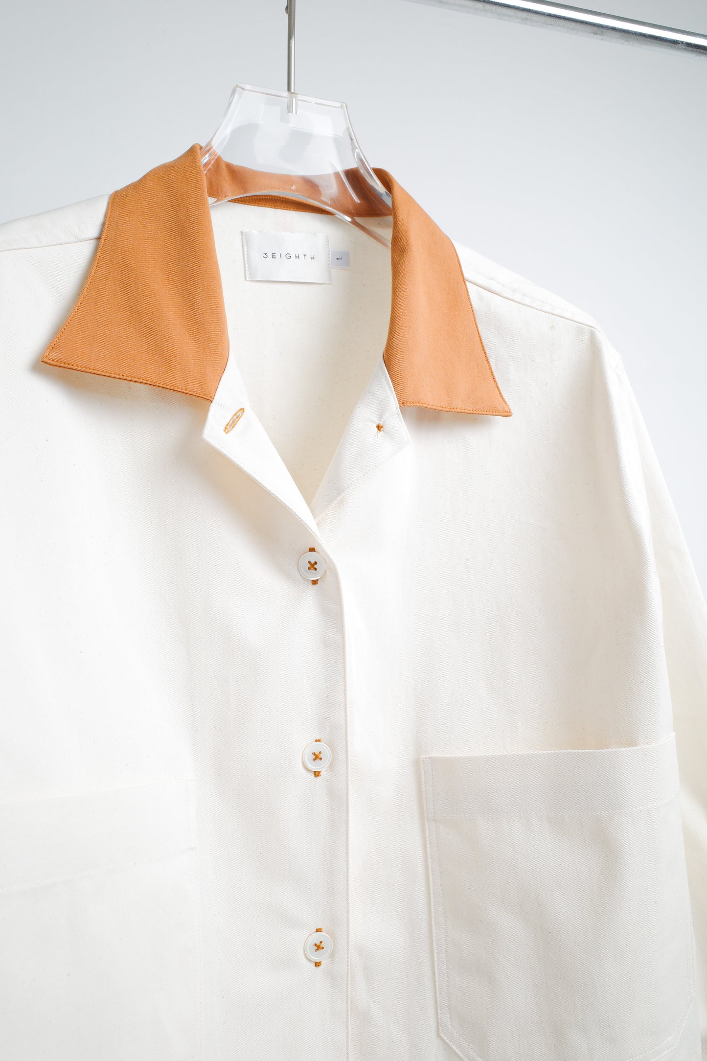 POPPY JACKET IN WHITE & CARAMEL - BEV C multi label store