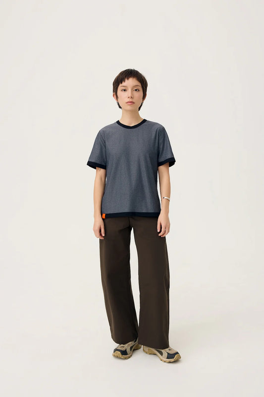 EVERYDAY REVERSIBLE TEE IN BLACK & STEEL GREY - BEV C multi label store