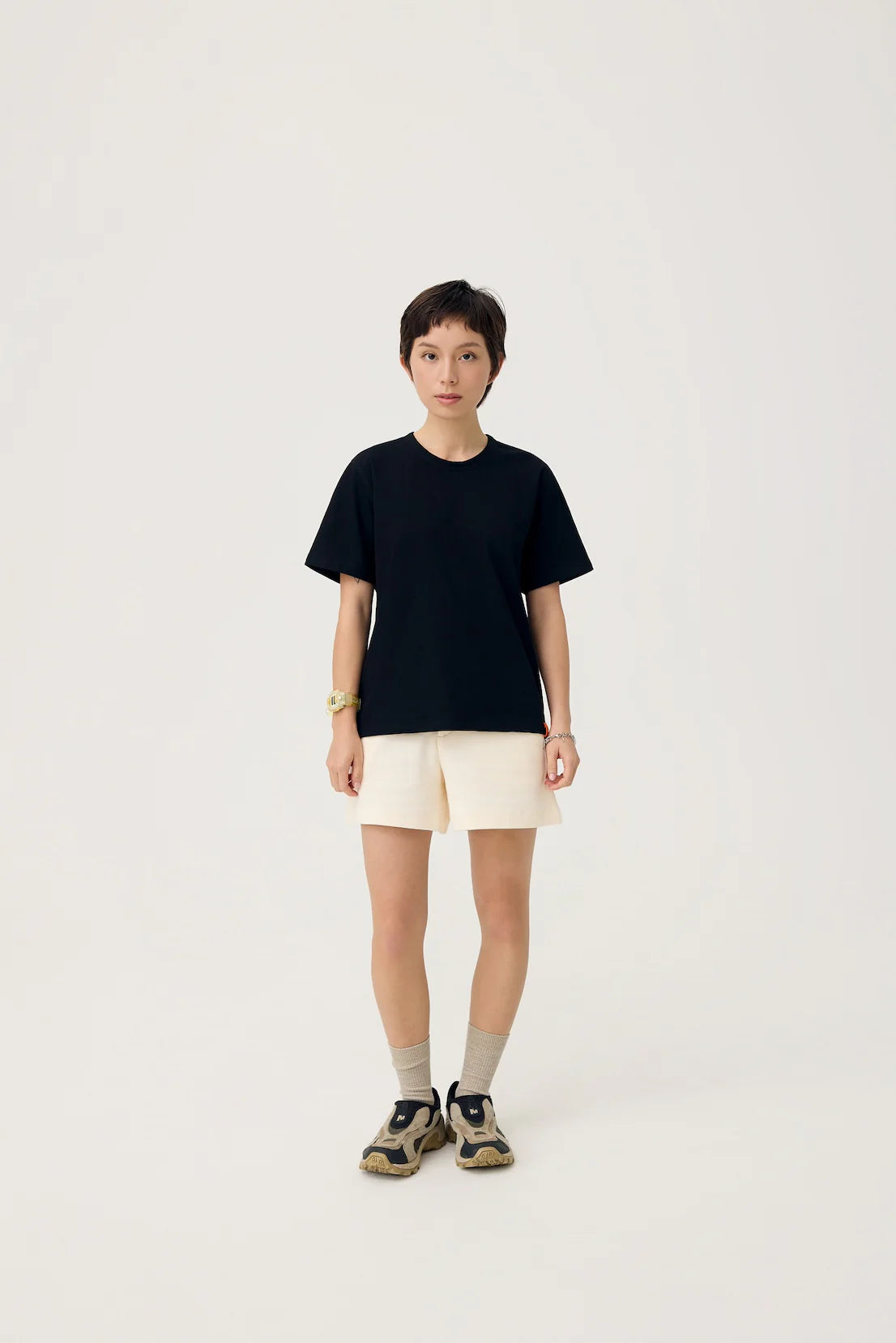 EVERYDAY REVERSIBLE TEE IN BLACK & STEEL GREY - BEV C multi label store