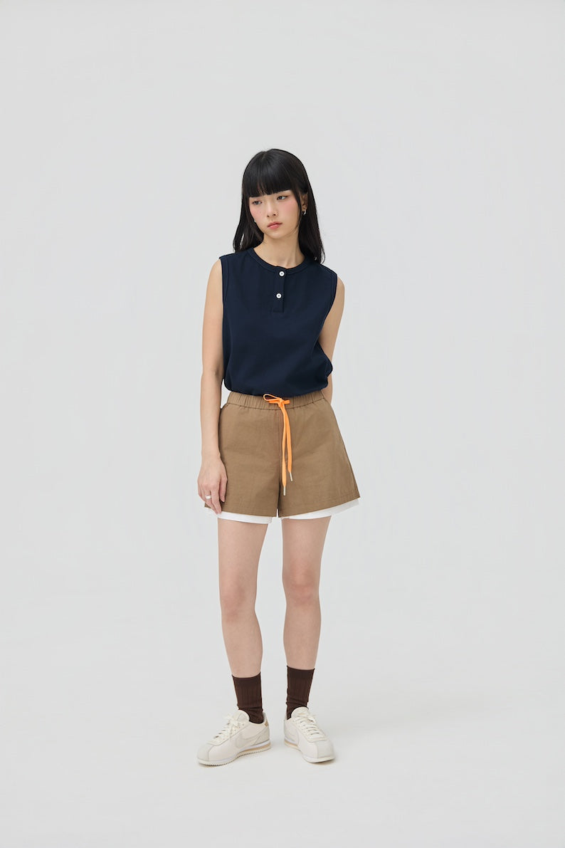 FUTAE SHORTS - SAND STONE - BEV C multi label store