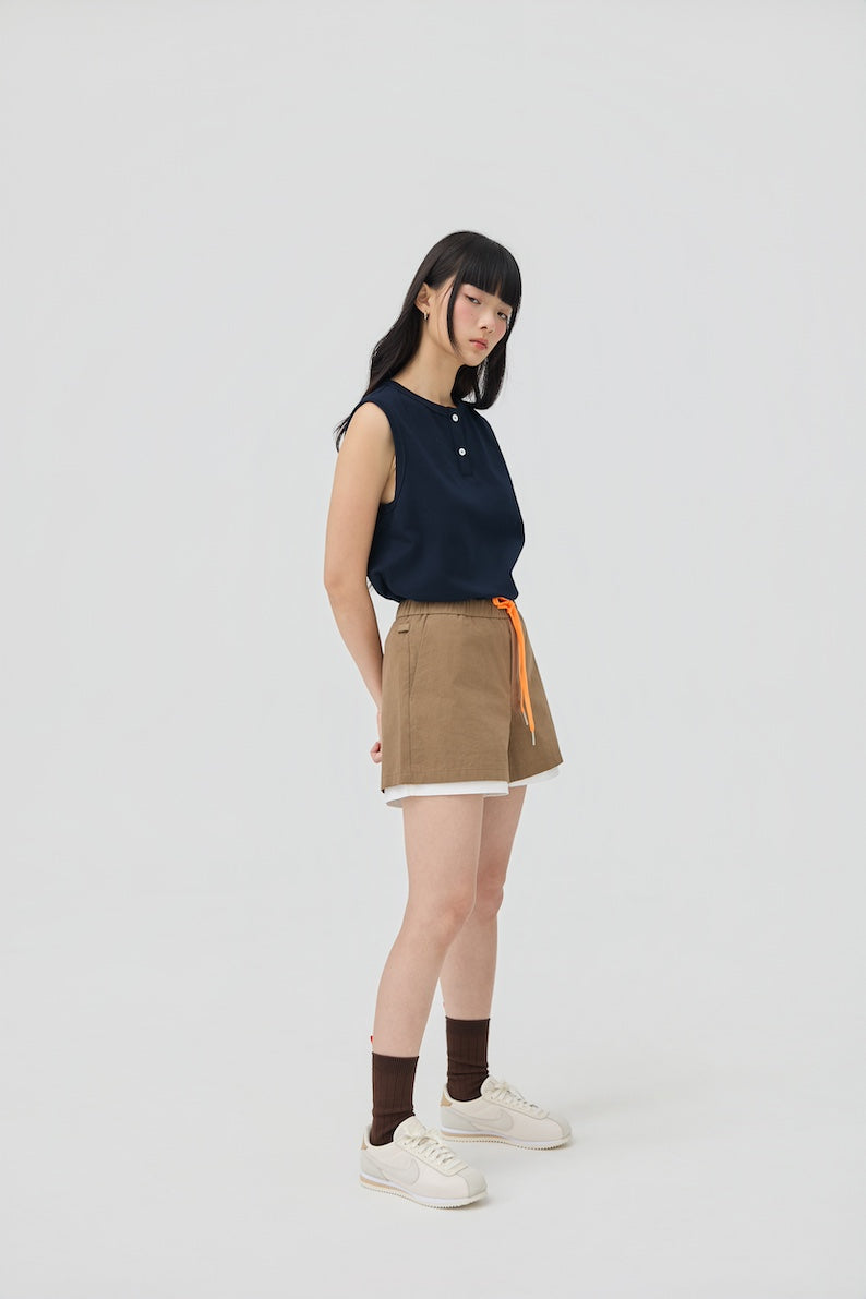 FUTAE SHORTS - SAND STONE - BEV C multi label store