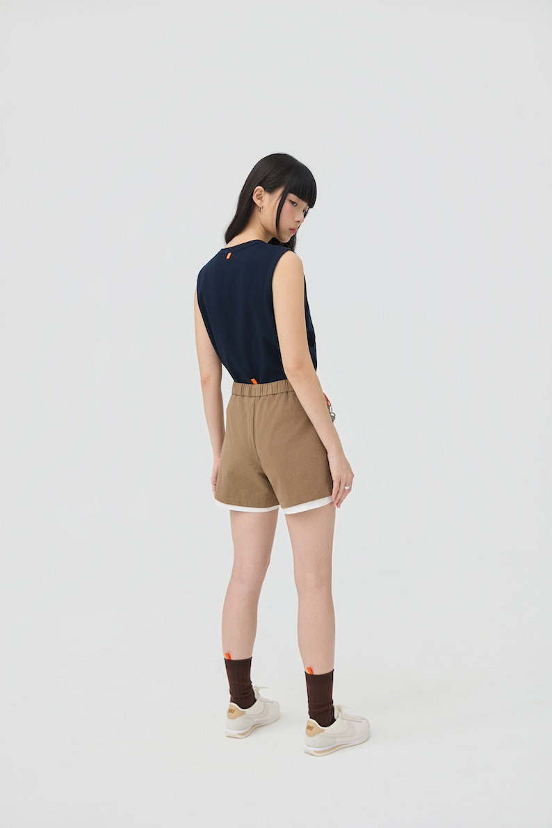 FUTAE SHORTS - SAND STONE - BEV C multi label store