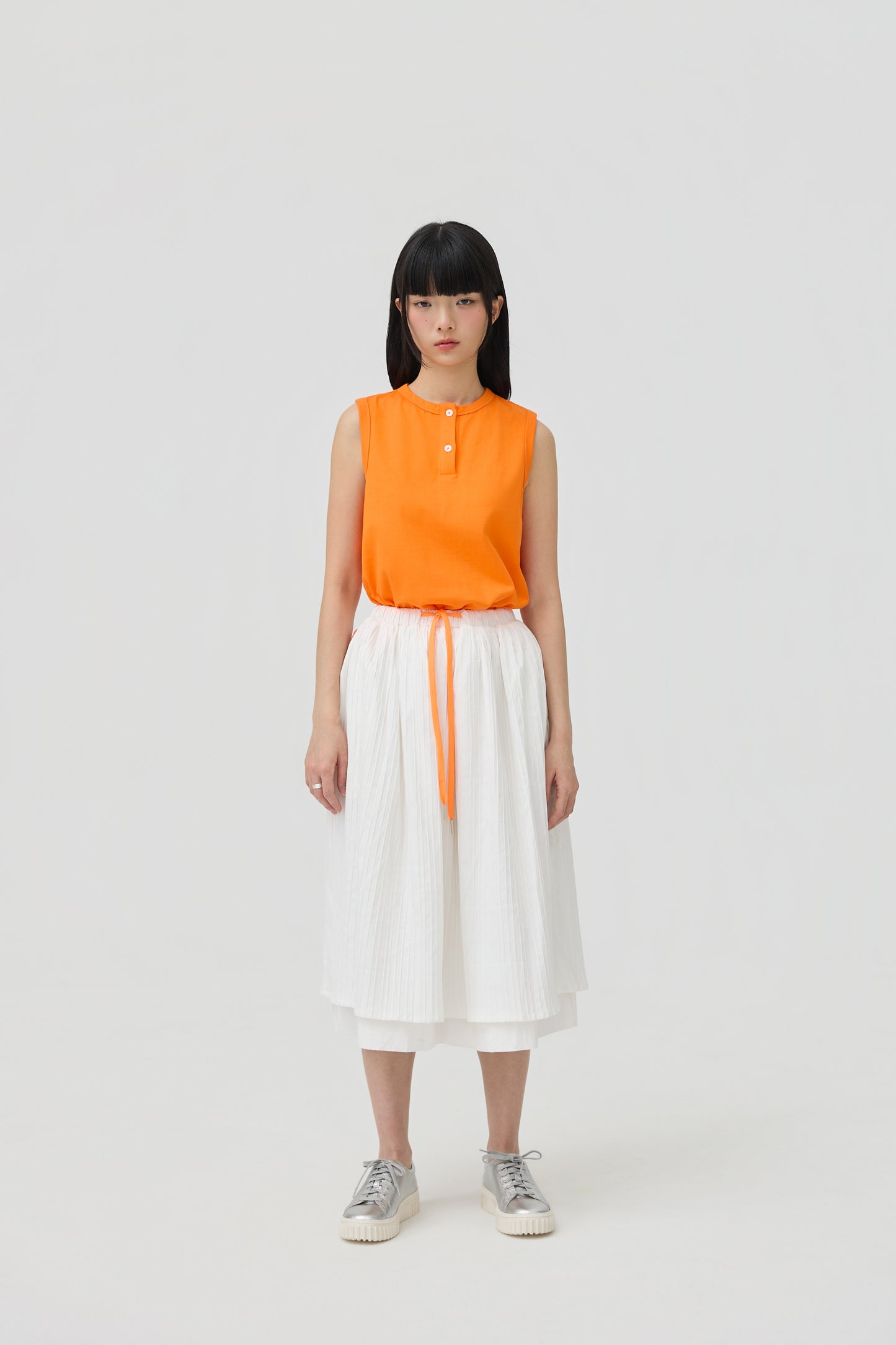 FUTAE SKIRT - WHITE SEERSUCKER - BEV C multi label store