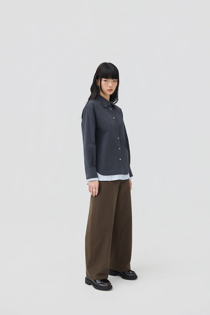 KASANE SHIRT - INK NAVY - BEV C multi label store
