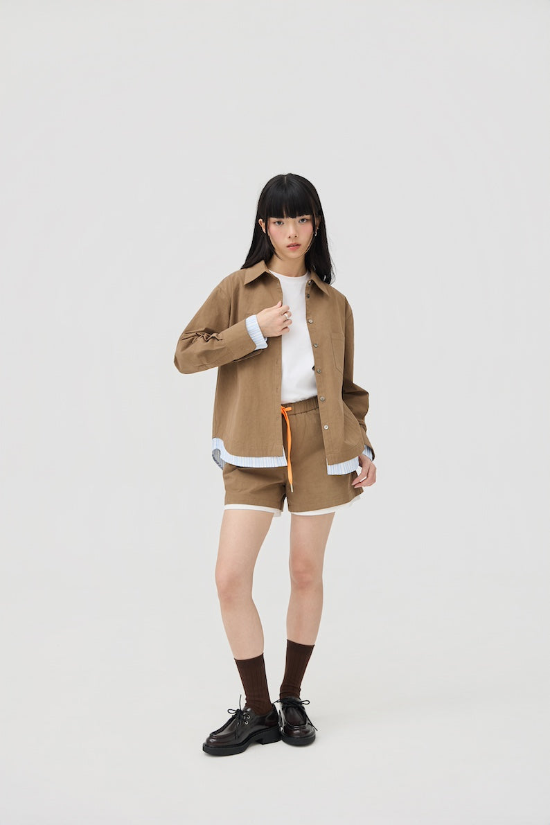 KASANE SHIRT - SAND STONE - BEV C multi label store