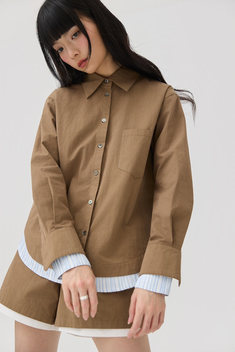 KASANE SHIRT - SAND STONE - BEV C multi label store