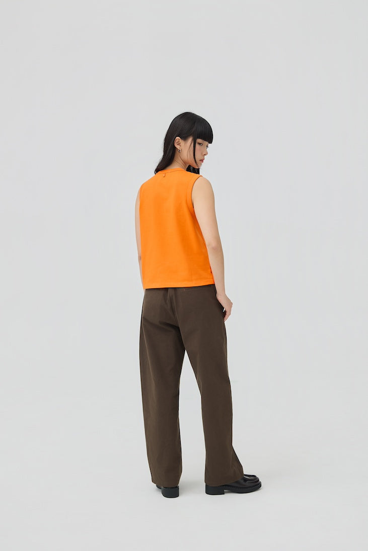 MUSUBI HENLEY TANK - ORANGE - BEV C multi label store