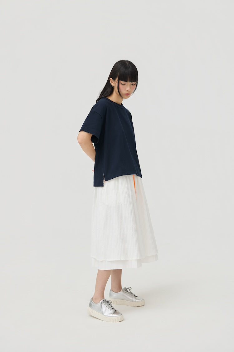 SOKKO ZIP TEE - NAVY - BEV C multi label store