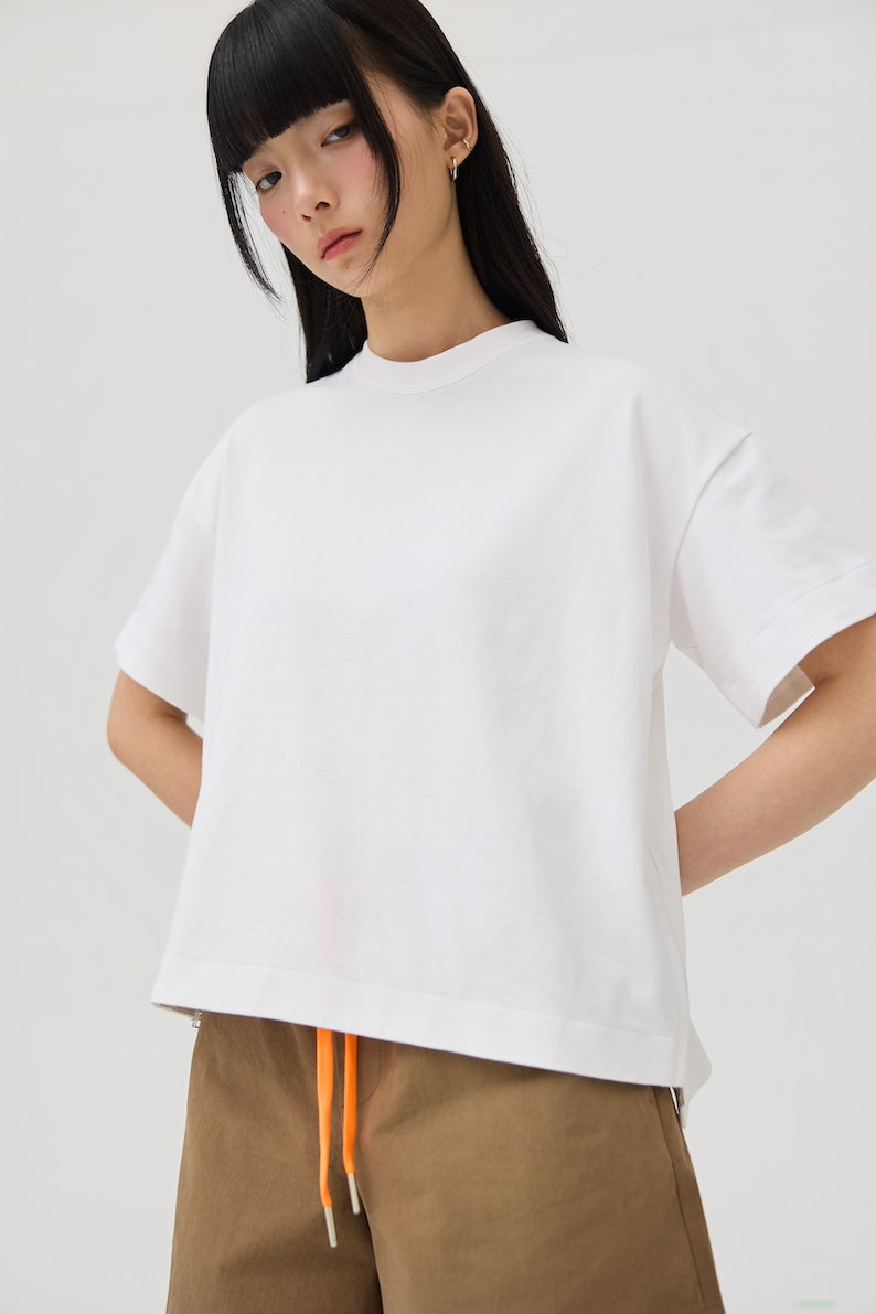 SOKKO ZIP TEE - OPTIC WHITE - BEV C multi label store