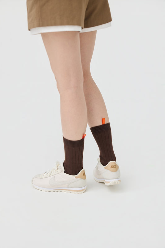 TAB CREW SOCKS - CHOCOLATE - BEV C multi label store