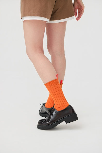 TAB CREW SOCKS - ORANGE - BEV C multi label store