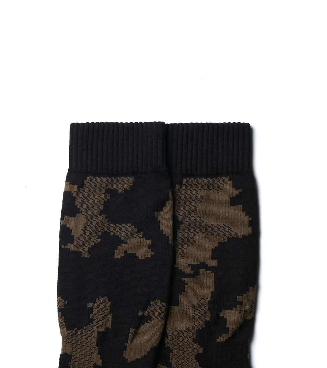 Digit No. Jacquard casual socks - Land Black - BEV C multi label store