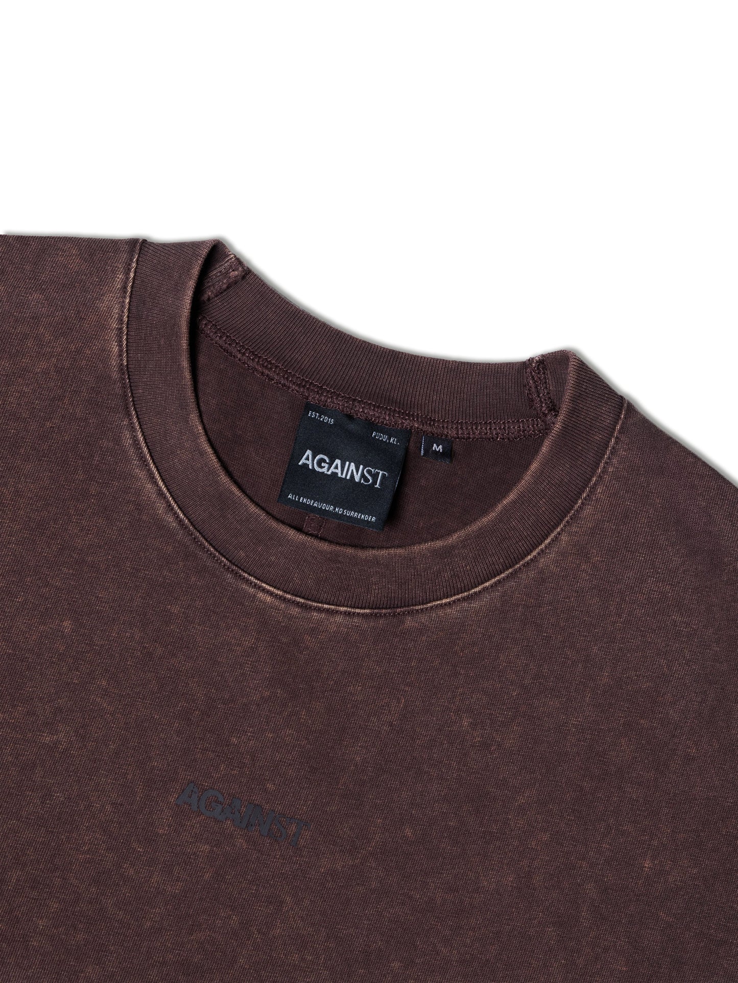SINGLE STITCH WASHED CROPPED TEE BROWN - BEV C multi label store