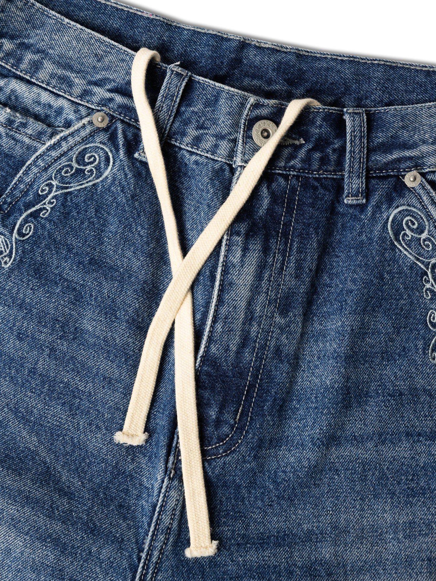 COWBOY WASHED PERFECT JEANS BLUE - BEV C multi label store