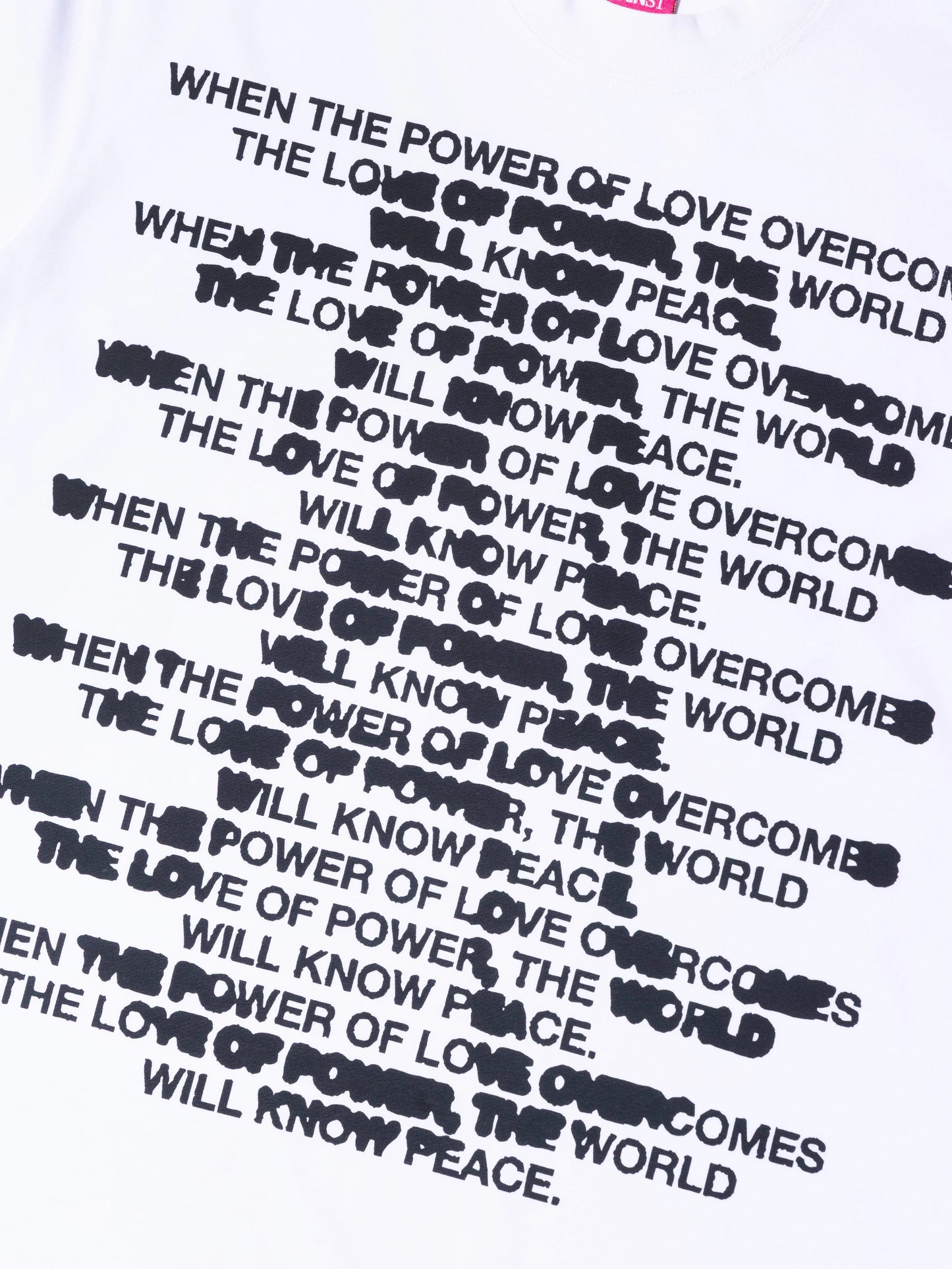 QUOTE BLEED TEE WHITE