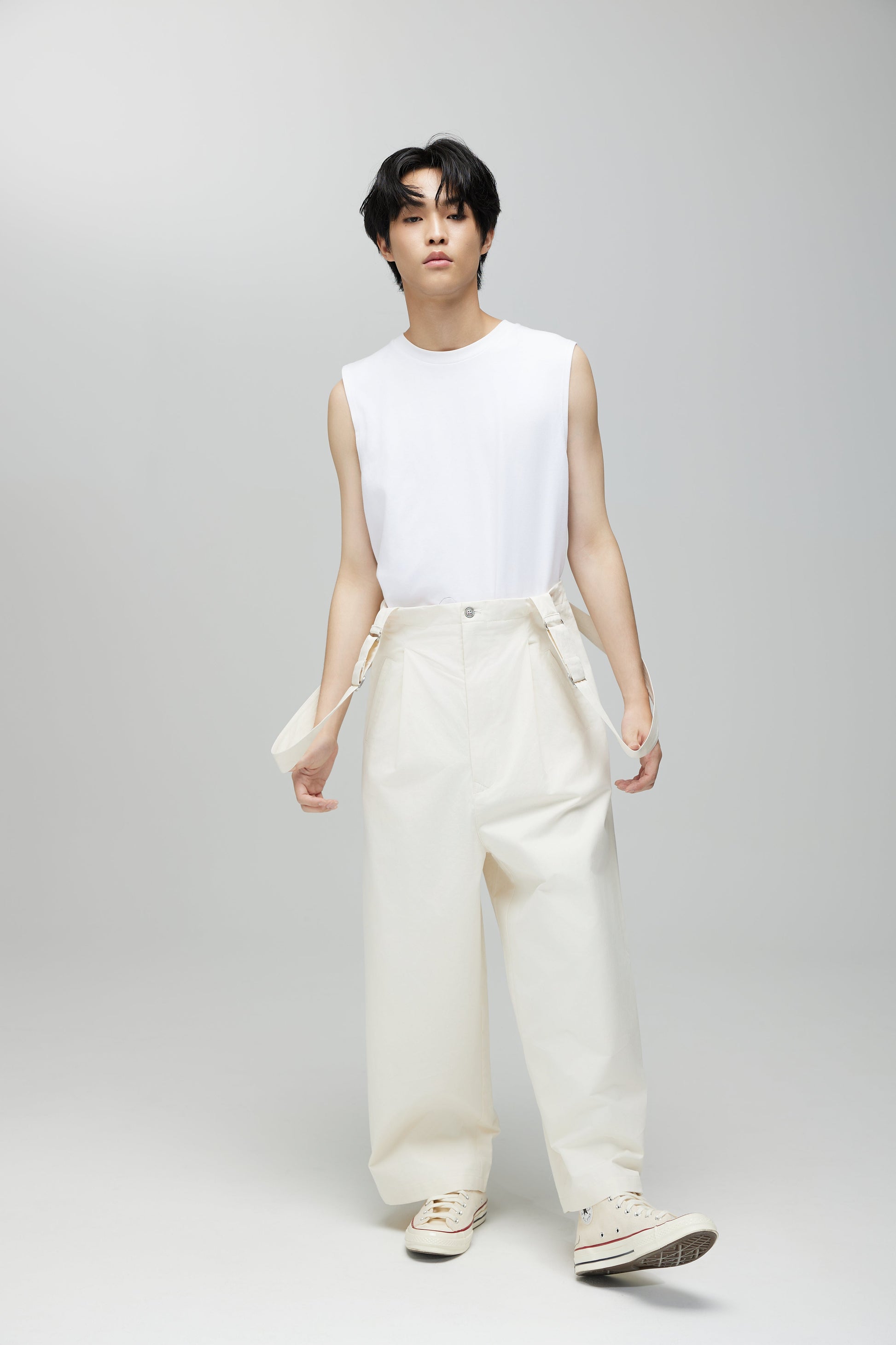 BARUN TROUSERS 2.0 IN SPECKLE CREAM - BEV C multi label store