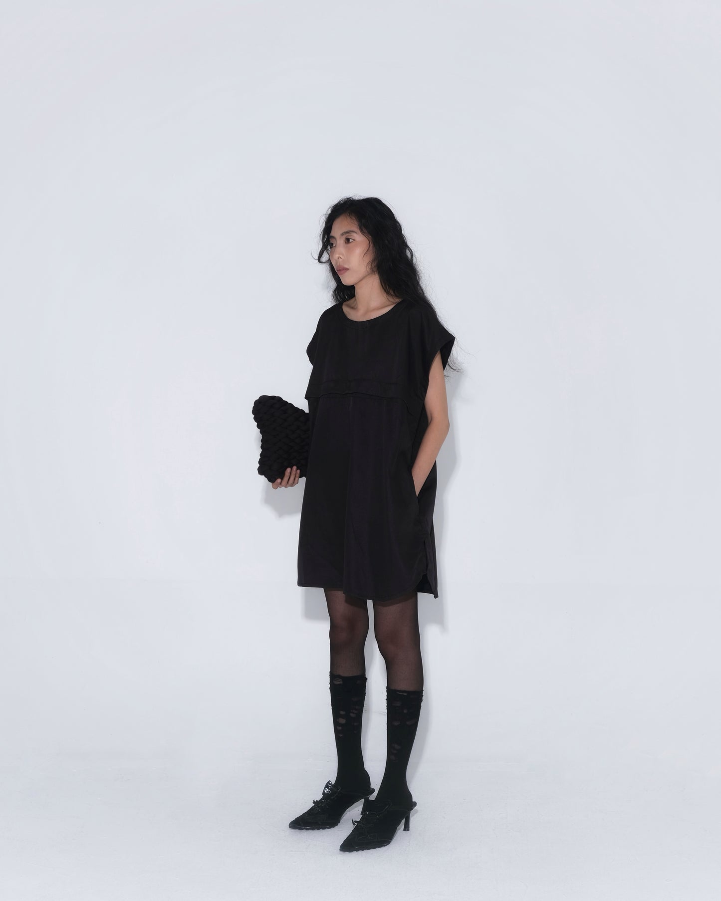 Detachable Psycho Shirt in Black - BEV C multi label store