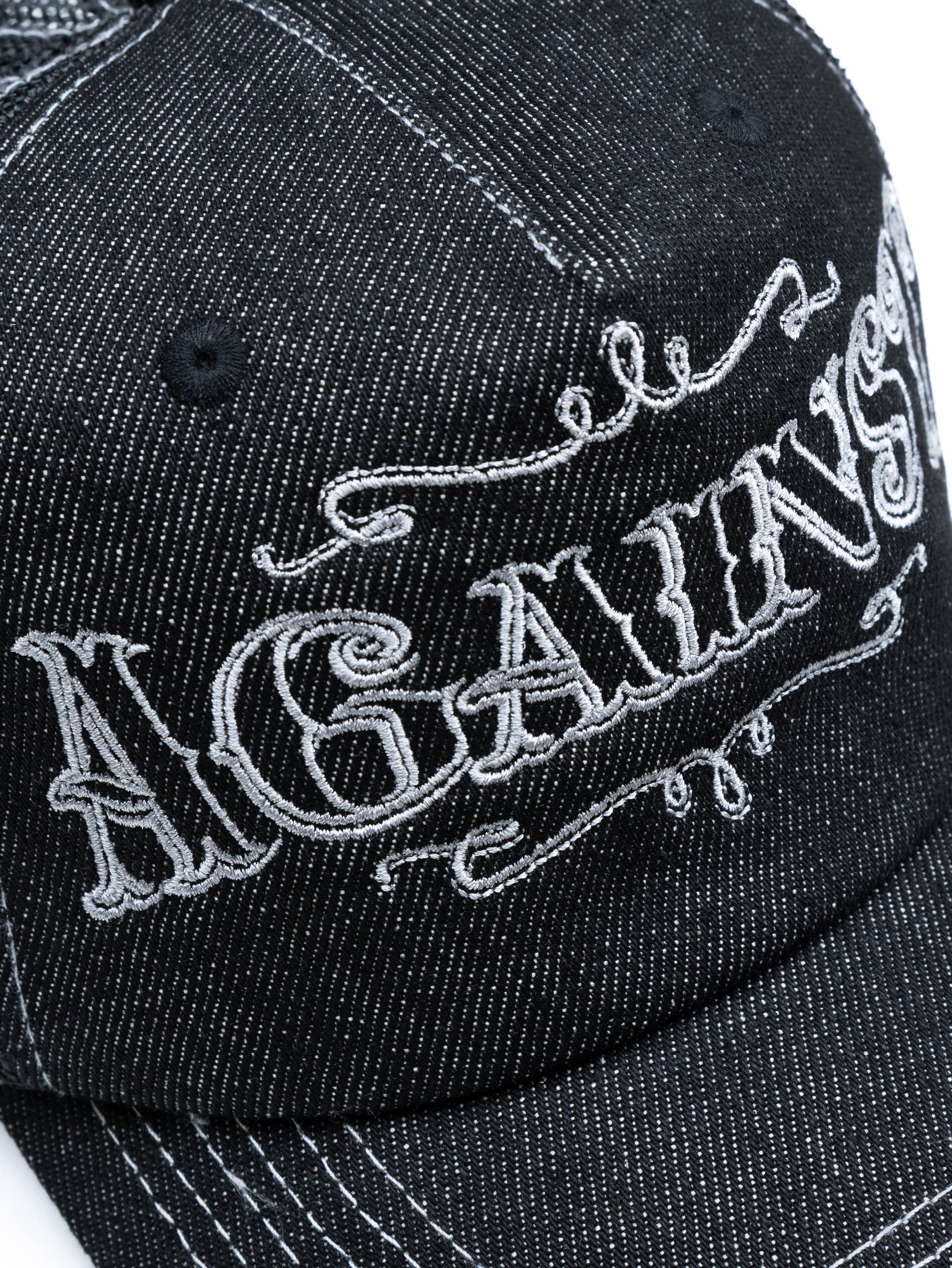 DENIM TATTOO TRUCKER CAP - BEV C multi label store