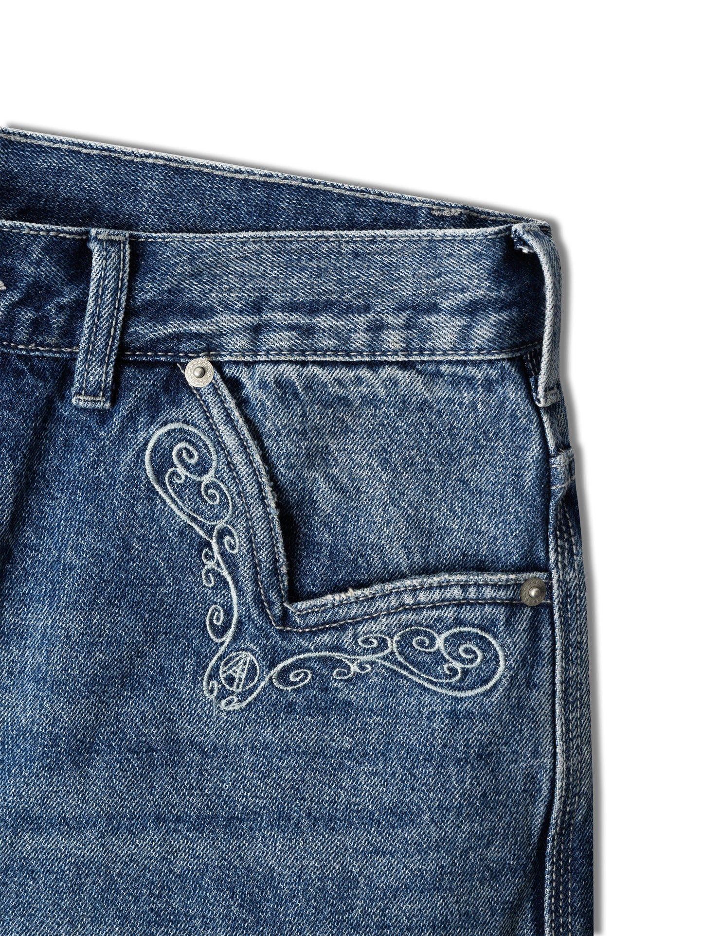 COWBOY WASHED PERFECT JEANS BLUE - BEV C multi label store