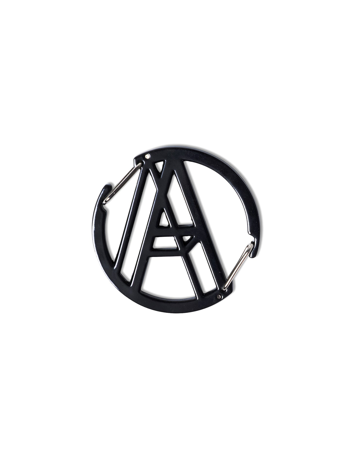 A LOGO 2-WAY CARABINER BLACK - BEV C multi label store