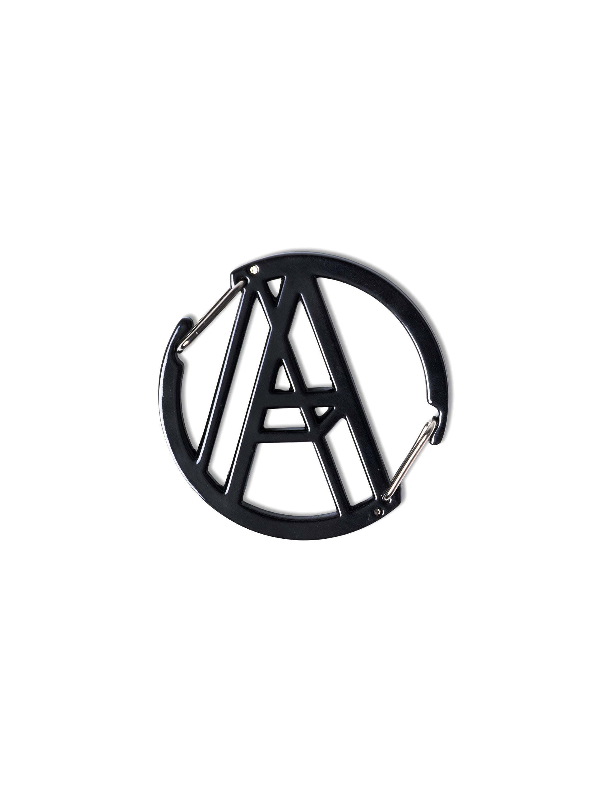 A LOGO 2-WAY CARABINER BLACK - BEV C multi label store