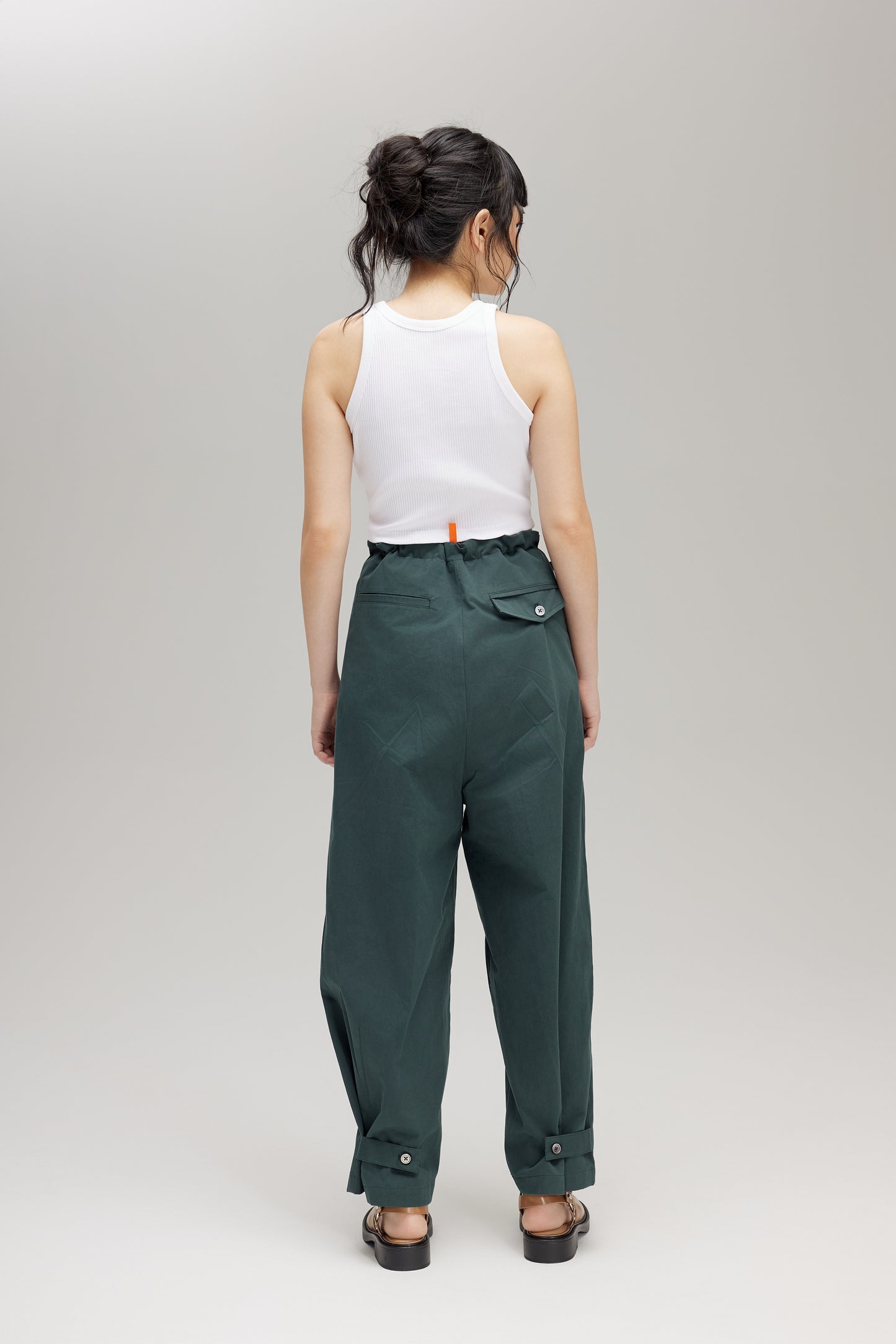 BARUN TROUSERS  IN DEEP FOREST - BEV C multi label store