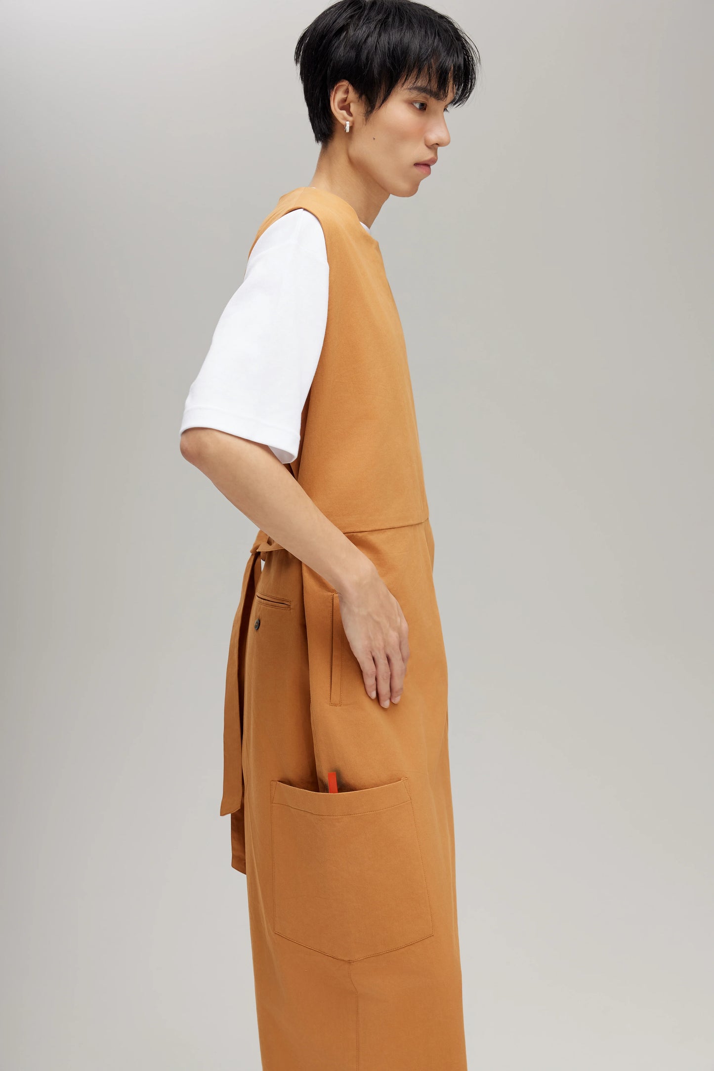 TRENCH JUMPSUIT IN CARAMEL
