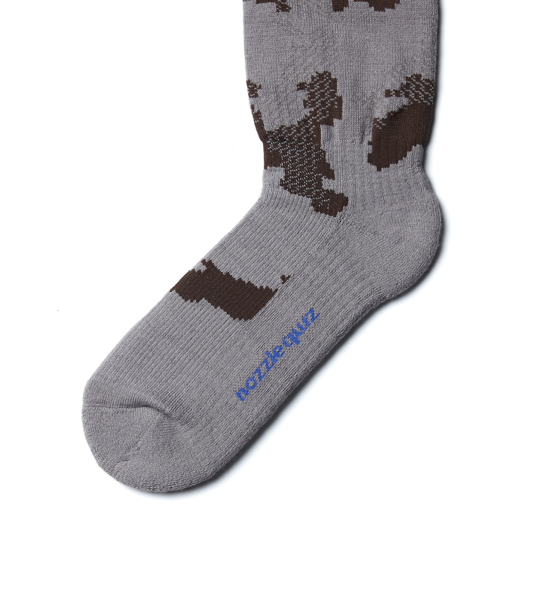 Digit No. Jacquard casual socks - Land Brown - BEV C multi label store