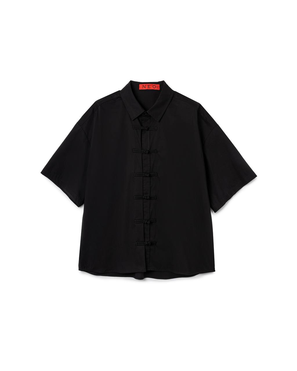 VOL.3_CH.1 Mandarin Basic Shirt - Black - BEV C multi label store