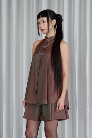 Halter Luna Top (Emerald) - BEV C multi label store