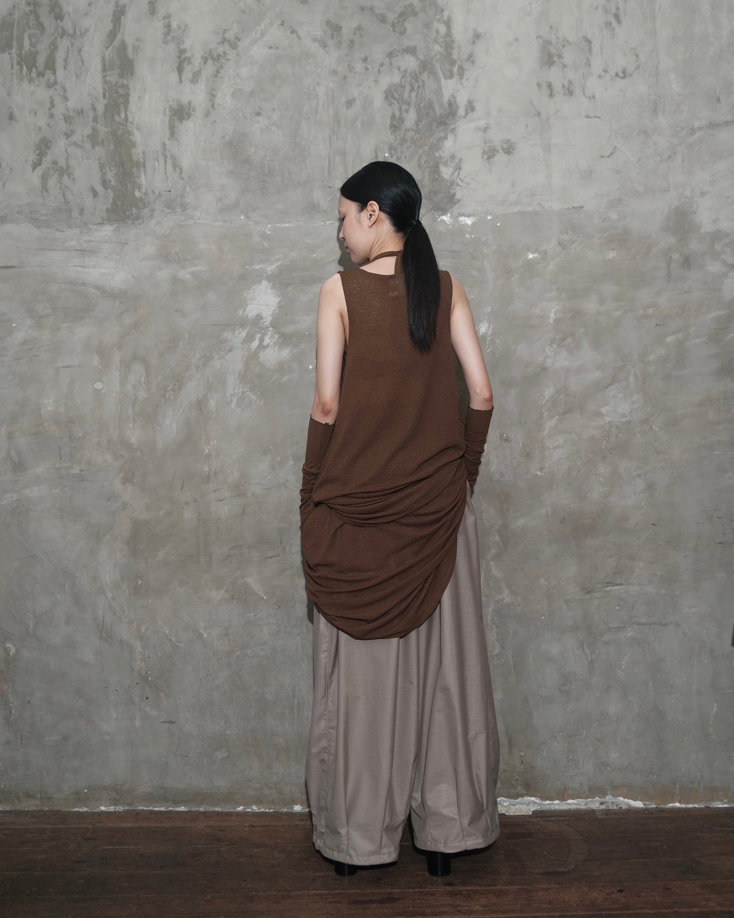 U Dress in Dark Brown - BEV C multi label store