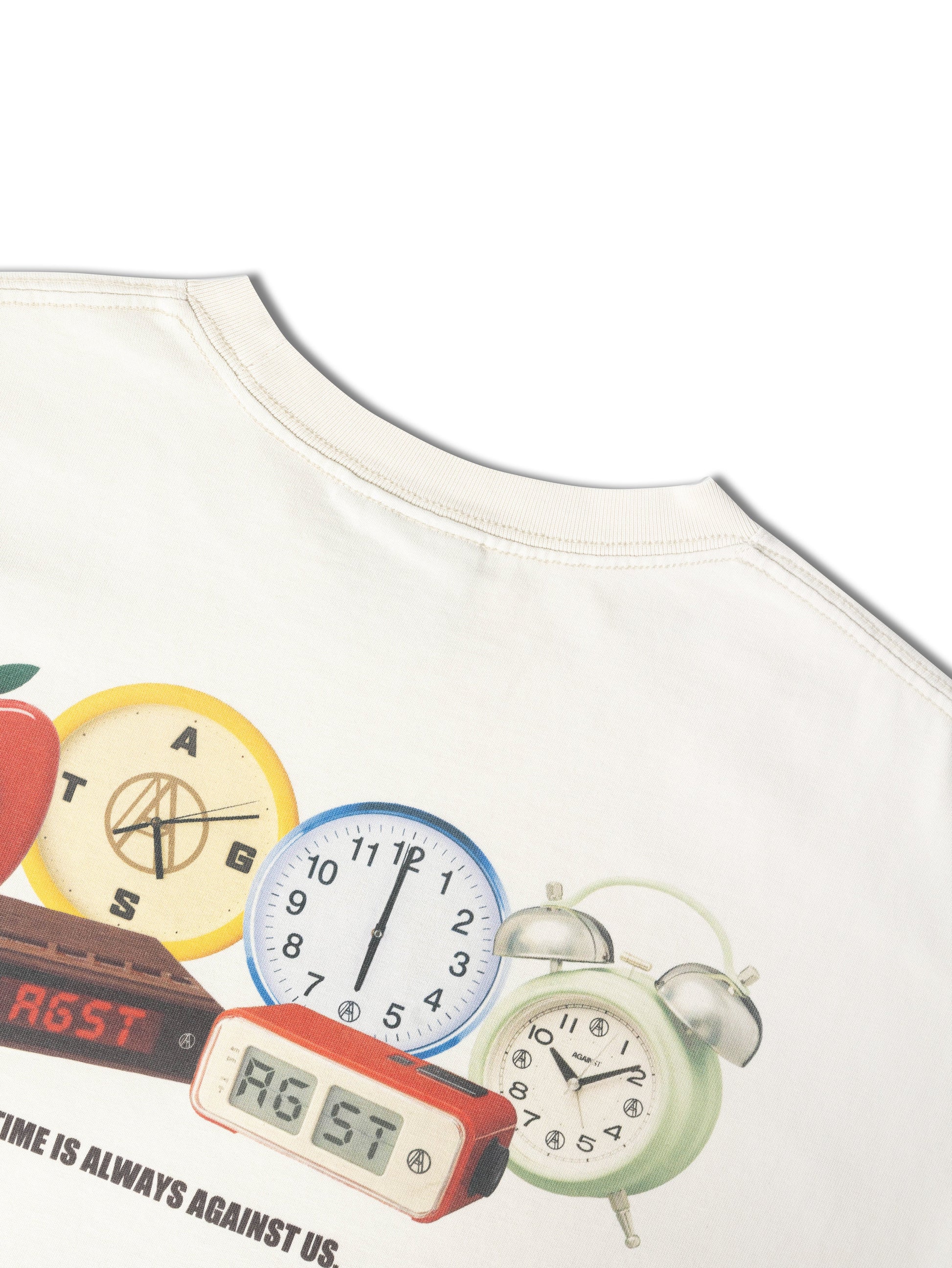 NOW OR NEVER TEE WASHED CREAM - BEV C multi label store