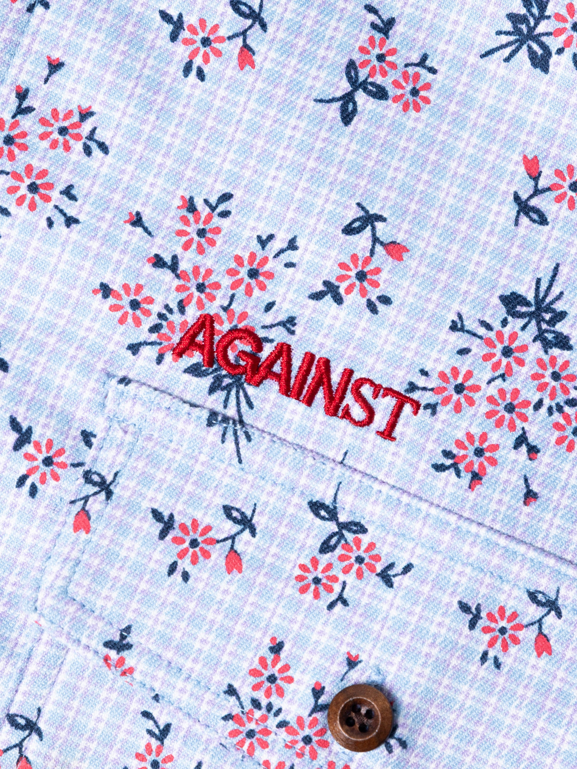 FLORAL MIGUEL SHIRT BLUE - BEV C multi label store