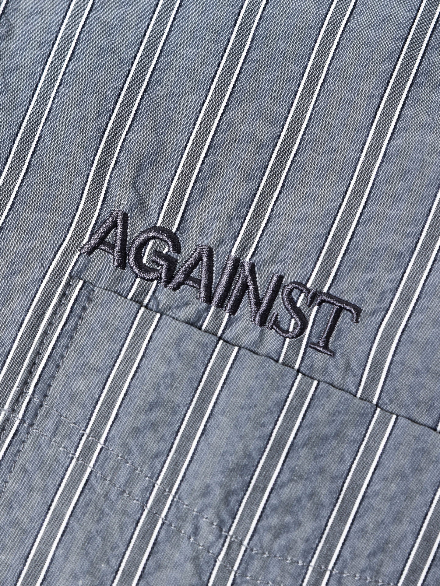 STRIPE STANDARD SHIRT GREY - BEV C multi label store