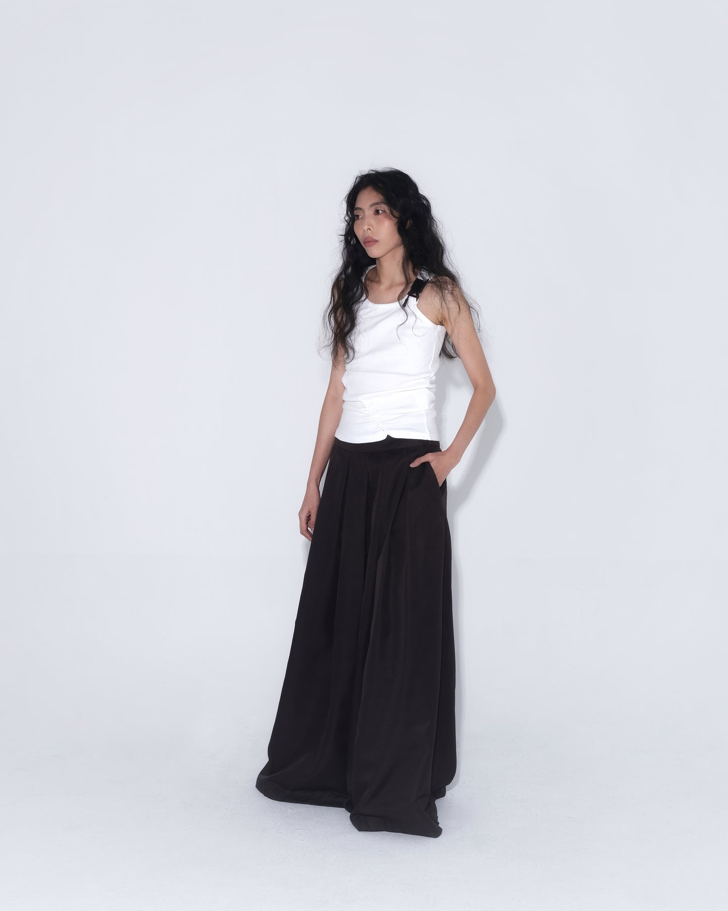 Ladies & Gentleman Skirt Pants in Dark Brown - BEV C multi label store