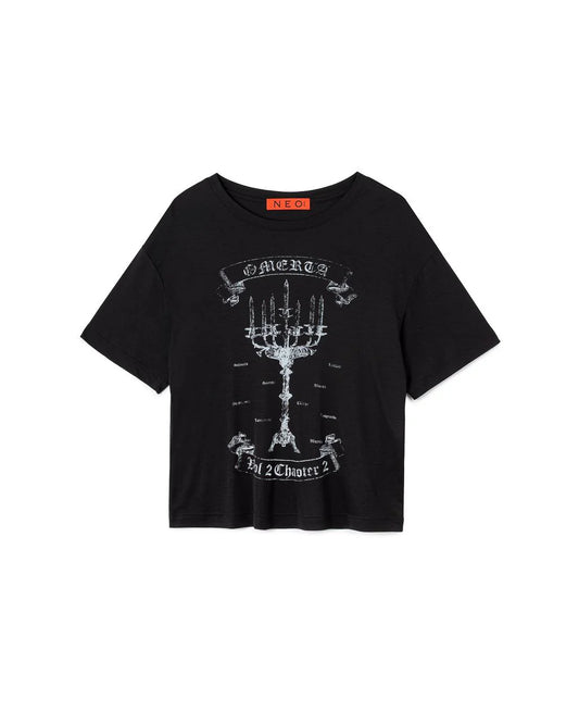 N E O VOL.2_CH.2 Candleborne Graphic Tee - Black - BEV C multi label store