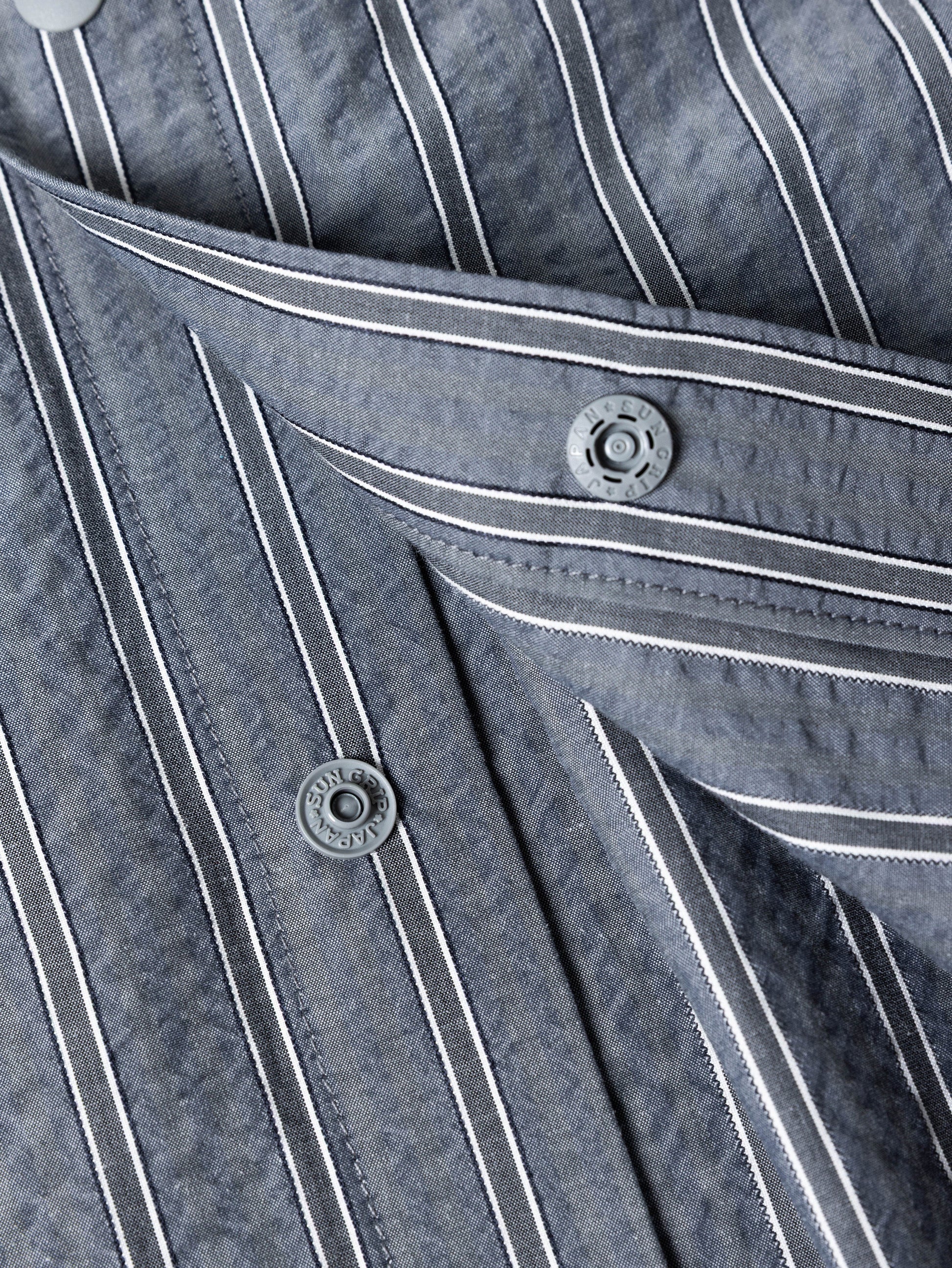 STRIPE STANDARD SHIRT GREY - BEV C multi label store