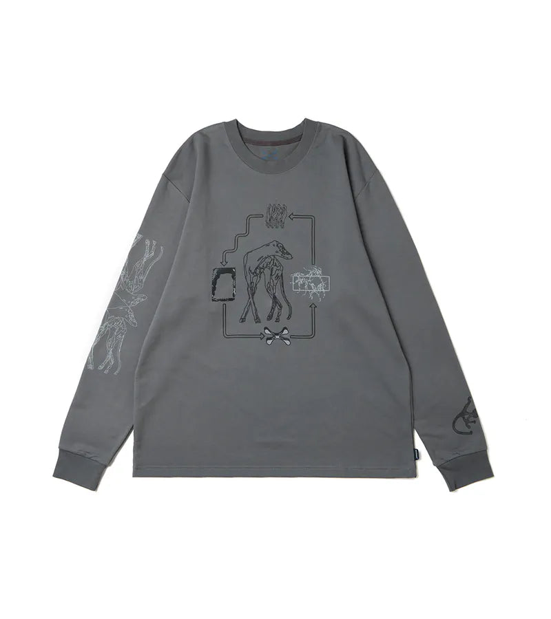 Iron - Hound hoof L/S Tee - BEV C multi label store