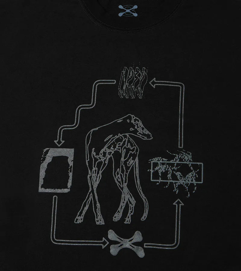 Black - Hound hoof L/S Tee - BEV C multi label store